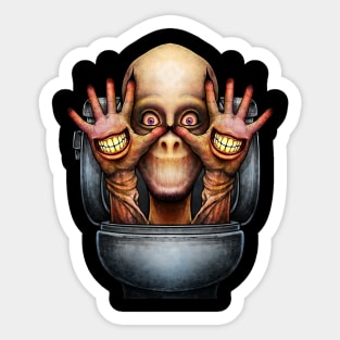 Horror toilet Monster #25 Sticker